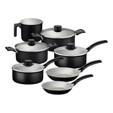 Imagem de Jogo Panelas 7 Peças Turim Tramontina Antiaderente Alumínio