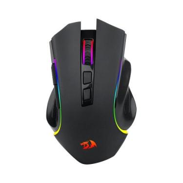 Imagem de Mouse Gamer Sem Fio Redragon Griffin Pro, RGB, 4800 DPI, 7 Botões, USB