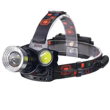 Imagem de Lanterna Cabeça Recarregável 3 LED Ângulo Ajustável - All Connect SC