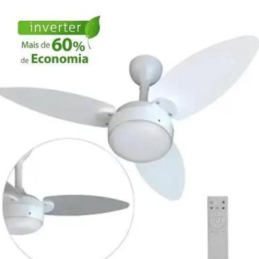 Imagem de Ventilador De Teto Ventisol Elluz Inverter Bivolt Pás Dupla Face Branc