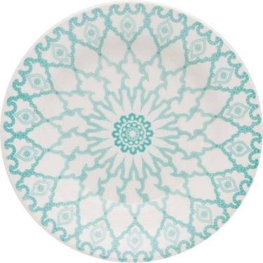 Imagem de Kit 4 Pratos Fundos Donna Mandala Oxford Cerâmica 22cm