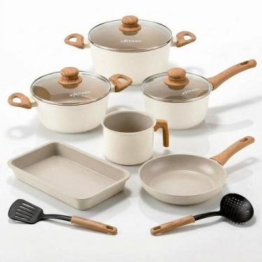 Imagem de Jogo de Panelas Revestimento Ceramica Indução 8 peças Extream Hakone G