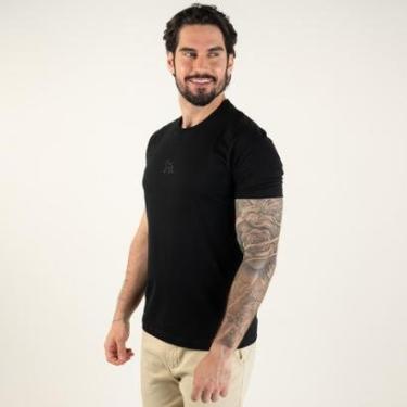 Imagem de Camiseta Acostamento Wolf Circle Preta-Masculino