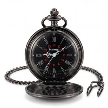 Imagem de Relógio De Bolso Masculino Vintage Original Quartz Antigo Retrô - - Bo