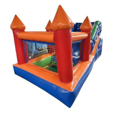 Imagem de Mini Tobogã Com Piscina De Bolinhas Inflável - Maringá Infláveis, 110V