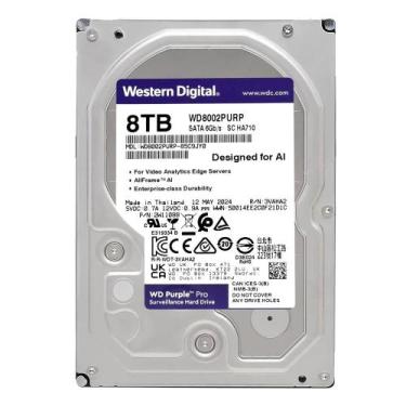 Imagem de HD 8TB Western Digital WD Purple Pro Surveillance DVR CFTV NVR SATA II