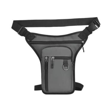 Imagem de Bolsa Lateral Masculina De Couro PU Para Motocicleta, Multibolsos, Tát