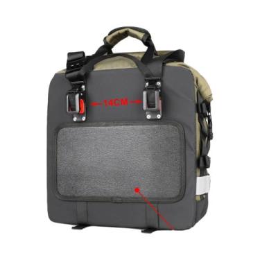 Imagem de Bolsa De Selim Para Motocicleta Impermeável De 20L a 30L Com Gancho Un