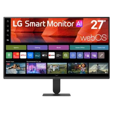 Imagem de Monitor LG Smart, Tela IPS de 27", FHD, WebOS 26, HDR10, ThinQ, Wi-fi, AirPlay, Screen Share, Bluetooth, 5ms (GtG), 120Hz, USB, HDMI - 27U511SB-B. - 27U511SB-B