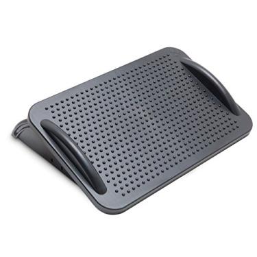 Imagem de IO CREST descanso ergonômico para os pés sob a mesa com posição de 3 ângulos - ajuste de ângulo de inclinação de 30 graus, textura de superfície de massagem antiderrapante, preto