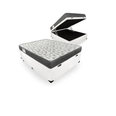 Imagem de Cama Box Com Baú Casal + Colchão De Espuma D33 - Ortobom - ISO 100 138cm