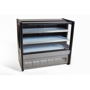 Imagem de Vitrine Natural Polar 1,25M Preto Platinum PVN