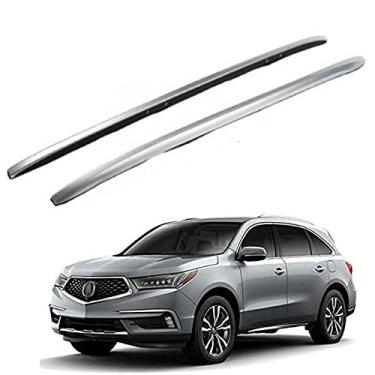 Imagem de 2 peças adequadas para Acura MDX 2014-2021 Suporte de bagageiro de barra de trilho lateral