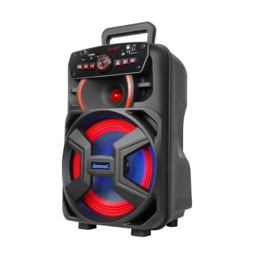 Imagem de Caixa Acústica Amplificada Portátil AMVOX Bluetooth 220W