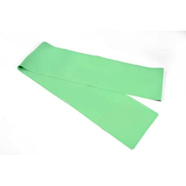 Imagem de Faixa Elástica Won de intensidade Moderada na Cor Verde para Exercícios Alongamento Yoga Pilates Fortalecimento Elástico