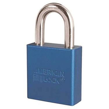 Imagem de Master Lock Company A1205KABLU 27676 Cadeado americano de 3,5 cm Corpo de Alumínio Azul, KAA