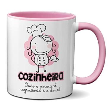 Imagem de Caneca Cozinheira O Principal Ingrediente É O Amor! Presente (Rosa)
