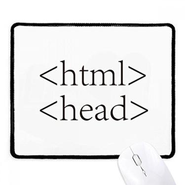 Imagem de Programmer Program Statement HTML Mousepad costurado Edge Mat Rubber Gaming Pad
