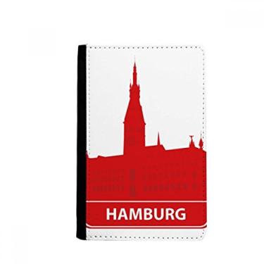 Imagem de Porta-passaporte Hamburgo Alemanha Marco Vermelho Notecase Burse Capa carteira porta-cartões
