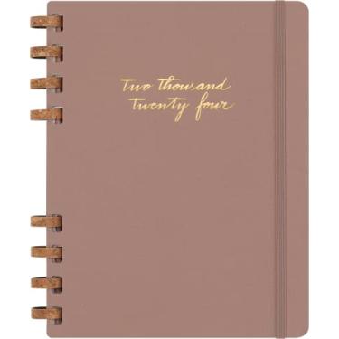 Imagem de Moleskine 2024 Spiral Planner, 12M, Extra Large, Crush Almond, Hard Cover (7.5 x 10)
