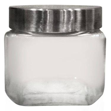 Imagem de Porta Mantimento Quadrado em Vidro Liso L11xp11xa11cm, 790ml, Dynasty, L11xP11xA11cm