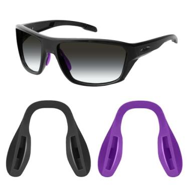 Imagem de Protetor nasal de reposição Mryok para óculos de sol Oakley Split Shot OO9416 – Opções, Purple & Black, One Size