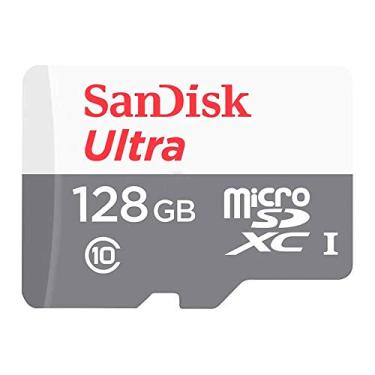 Imagem de Cartão SanDisk Ultra 128GB 100MB/s UHS-I Classe 10 microSDXC SDSQUNR-128G-GN6MN