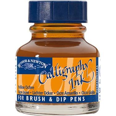 Imagem de Winsor & Newton Calligraphy Tinta para Caligrafia, Amarelo (Yellow Ochre), 30 ml