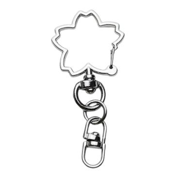 Imagem de Pacote com 20 chaveiros divididos com flores, pingentes, material de liga, componente, chaveiro, acessórios DIY