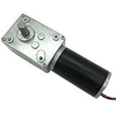 Imagem de BRINGSMART Motor de engrenagem helicoidal de 12 V, 16 rpm, 70 kg.cm, turbina de alto torque, motor de caixa de engrenagens elétrica, mini motor invertido com travamento automático, para máquina de