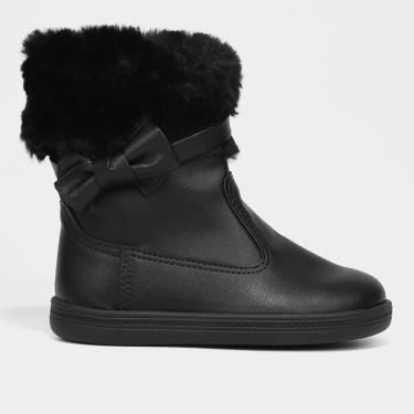 Imagem de Bota Infantil Molekinha Montaria com Pelinho Laço Menina-Feminino