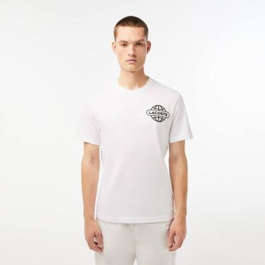 Imagem de Camiseta Lacoste em jérsei de algodão grosso estampada Masculina-Masculino