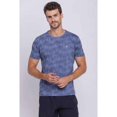 Imagem de Camiseta Masculina Malha Collection Termocolante Polo Wear Azul Médio-Masculino