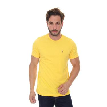 Imagem de Camiseta Ralph Lauren Masculina Essential Color Icon Amarela-Masculino