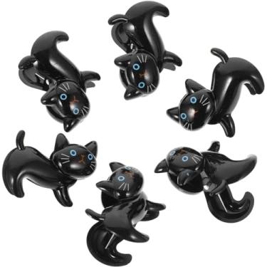 Imagem de 6 pçs clipe de gato toalha de praia saco clipes para alimentos batata chip saco selador braçadeira de vedação de alimentos clipe de bilhete colcha grampos bonito foto pasta memorando bolso clipe bill