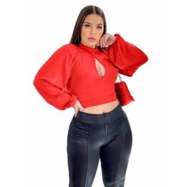 Imagem de Calça Feminina Tecido Cirre 3 Zipers Cintura Alta-Feminino