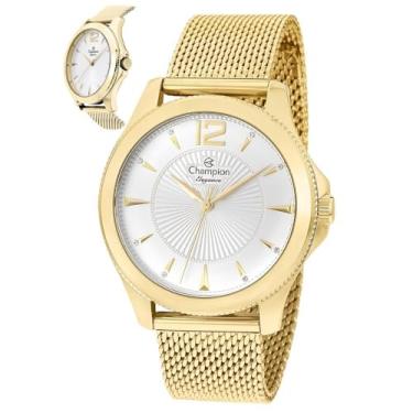 Imagem de Relógio Champion Feminino Ref: Cn25672m Casual Mesh Dourado