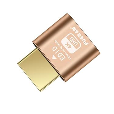 Imagem de FUERAN Plugue fictício HDMI 4K HDR, emulador de monitor virtual, adaptador de tela sem cabeça, emulador EDID, suporta 4096x2160@60Hz, 3840x2160@60Hz, 2560x1440@60Hz para Windows, Mac, Linux – Plug