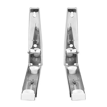 Imagem de Forno de Microondas Telescópico de Aço Inoxidável Montado na Parede Suporte de Armazenamento de Cozinha