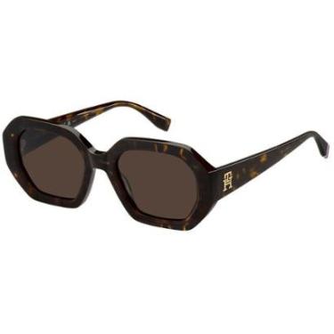 Imagem de Óculos de Sol Tommy Hilfiger Havana TH 2155/S 086-52-Feminino