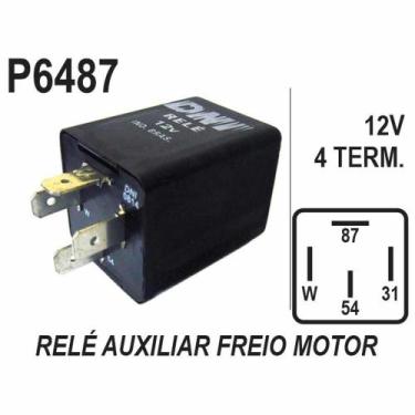 Imagem de RELE AUXILIAR para AUTOMATIZADOR FREIO MOTOR UNIVERSAL 4 TER - DNI