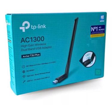 Imagem de Adaptador Usb Wireless Tplink T3U Plus AC1300 867mps - TP-Link