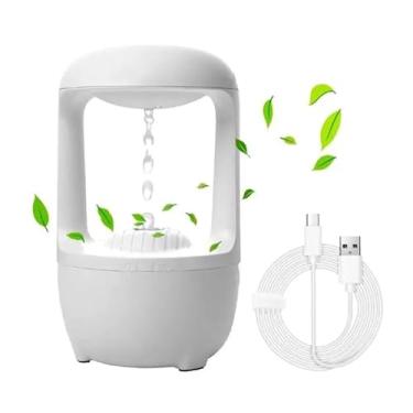 Imagem de Umidificador De Ar Ultrassonico Anti-Gravidade Branco Gotejamento de água flutuante