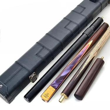 Imagem de Taco de bilhar dividido 3/4 feito à mão, oito preto de 57 polegadas, taco de sinuca pequeno/281