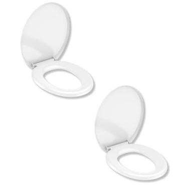 Imagem de Kit 2 Assento Sanitário Soprado Confort Incepa Branco