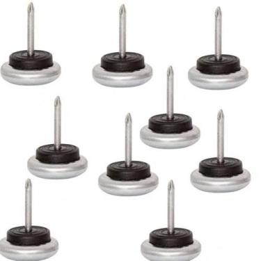 Imagem de Sapata Prego Deslizante D24 P/moveis 24mm Kit 08 Pçs   - comercial