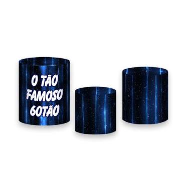 Imagem de Trio de Capas de Cilindro - 60 Anos 60TÃO Azul 016 - Via Cores