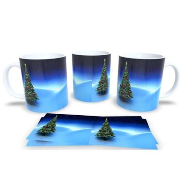 Imagem de Canecas de Porcelana Personalizadas Arvore de Natal - Estampa Sublimad