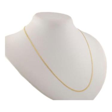 Imagem de Colar Masculino Ouro 18k Grumet Diamantada 2.2 60 Cm Maciça - JOIE JOI