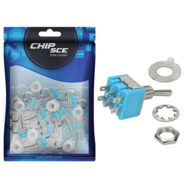 Imagem de 10x Chave Alavanca 6 Polos On/Off/On Mts-203 (Kit c/ 10 pçs) - CHIPSCE